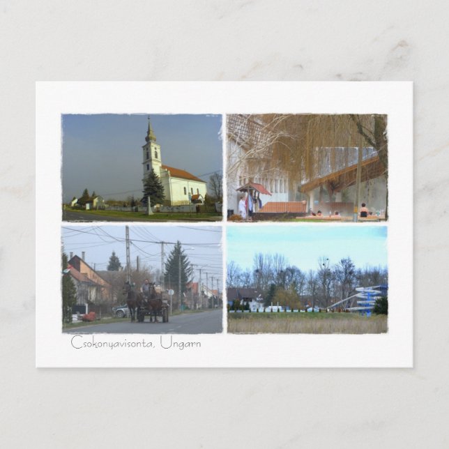 Csokonyavisonta, Ungarn Postkarte Postcard (Front)