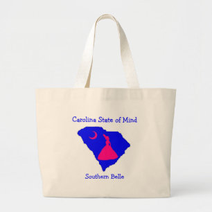 csom southern belle, Carolina Stat... - Customised Large Tote Bag