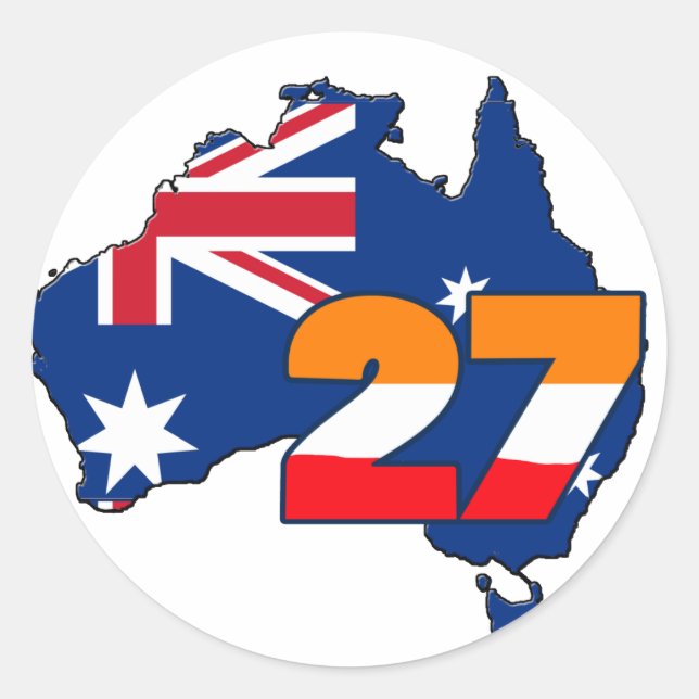 CSREP27austrailianew Classic Round Sticker (Front)