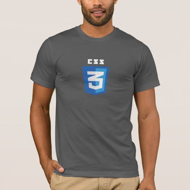 CSS3 T-shirt (Grey) (Front)