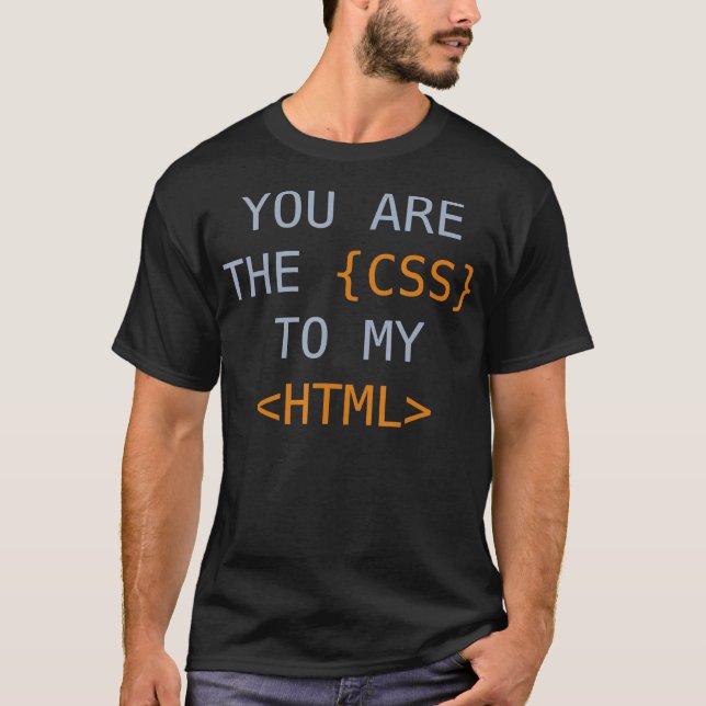 CSS HTML Valentine Code Funny Programming Coding G T-Shirt (Front)