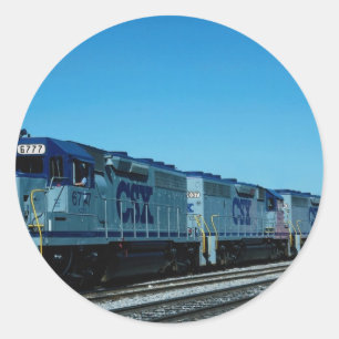 CSX, EMD CLASSIC ROUND STICKER