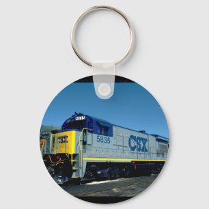 CSX GE B36-7 #5835, 1990_Trains Key Ring