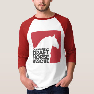 CT Draught Horse Rescue 3/4 Sleeve Baseball T-Shirt