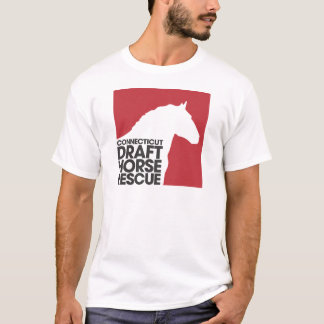 CT Draught   Horse Rescue adult t-shirt
