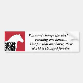 CT Draught   Horse Rescue Bumper Sticker