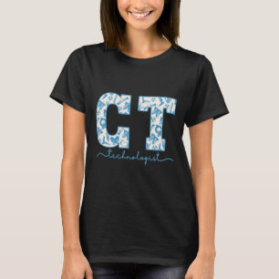 Ct Tech Cat Scan Tech Skeleton Radiology Departmen T-Shirt