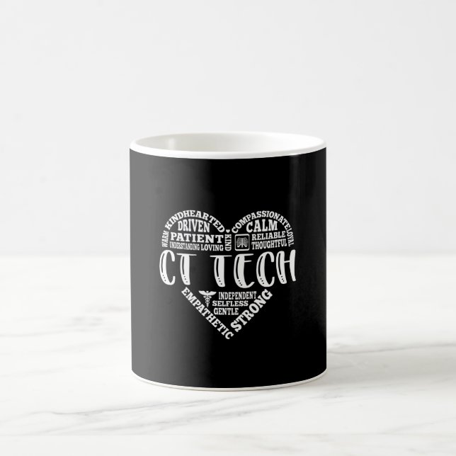 CT Tech, CT Technologist, Computed Tomo Coffee Mug (Center)