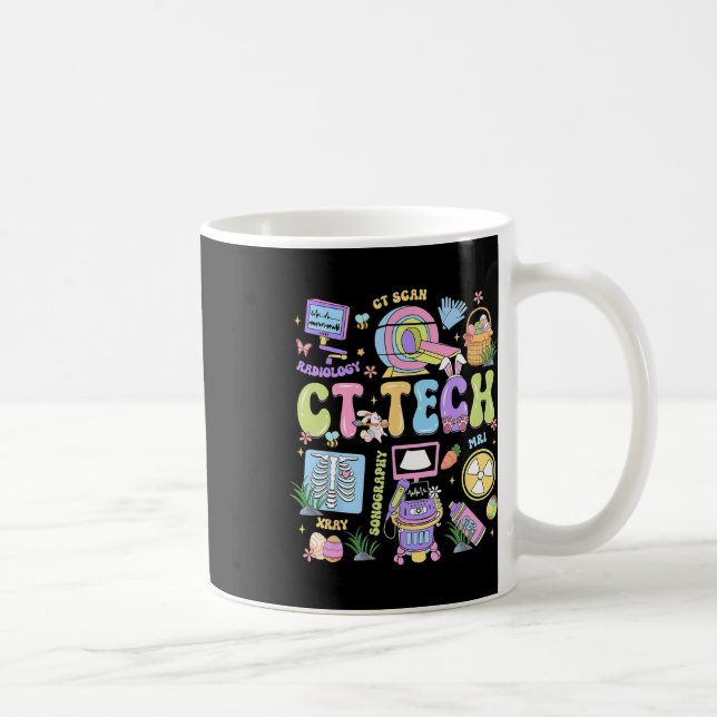 Ct Tech Happy Easter Day Hoppy Ct Scan Technologis Coffee Mug (Right)