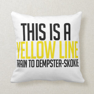 CTA Yellow Line Pillow