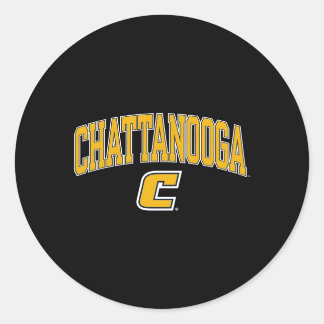 Ctanooga Mocs Arch Over Classic Round Sticker (Front)