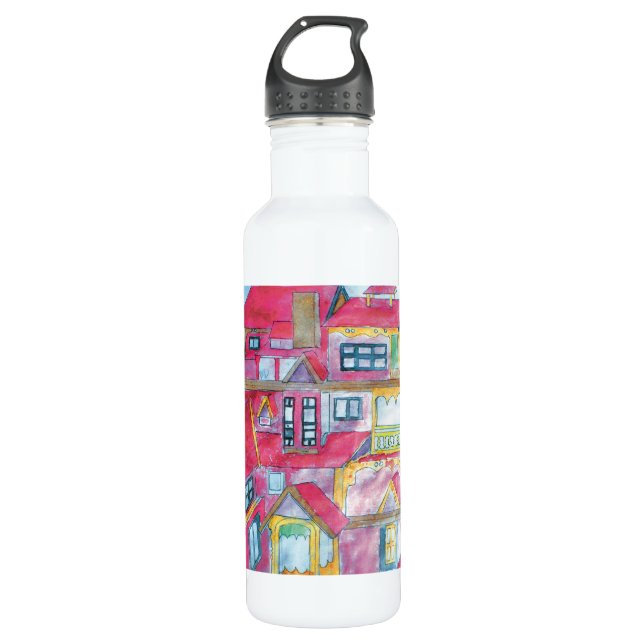 CTC International - Houses 710 Ml Water Bottle (Front)