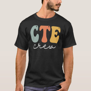 Cte Crew Retro Groovy Vintage Happy First Day Of S T-Shirt