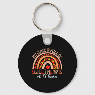 Cte Teacher My Cl Is Full Of Sweet Hearts Valentin Key Ring