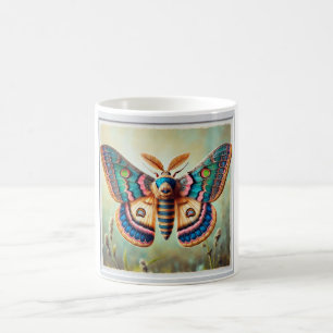 Ctenopseustis Moth Dorsal View 230824IREF201 - Wat Coffee Mug