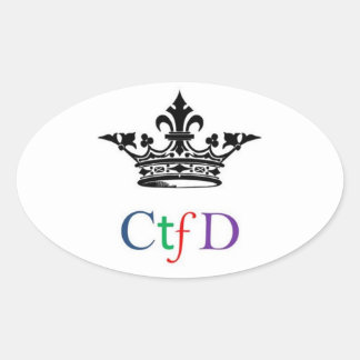 CTFD oval sticker