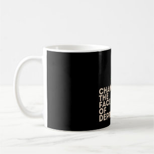 CTFOD Change the Face of Depression Neon Black Mug
