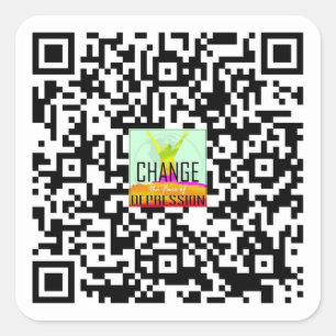 CTFOD website QR Code Square Sticker