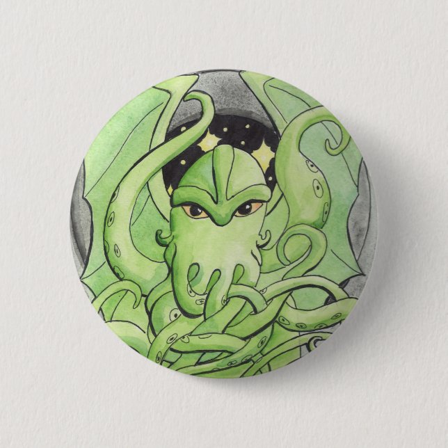 Cthulhu 6 Cm Round Badge (Front)