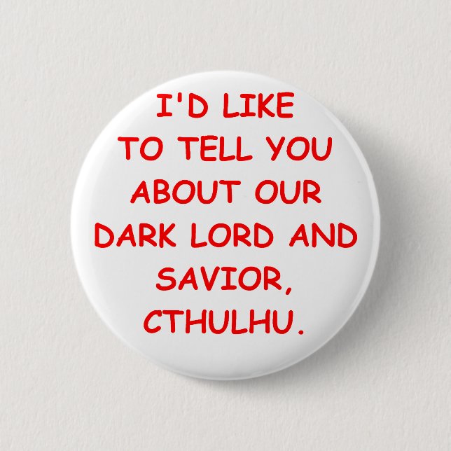 cthulhu 6 cm round badge (Front)