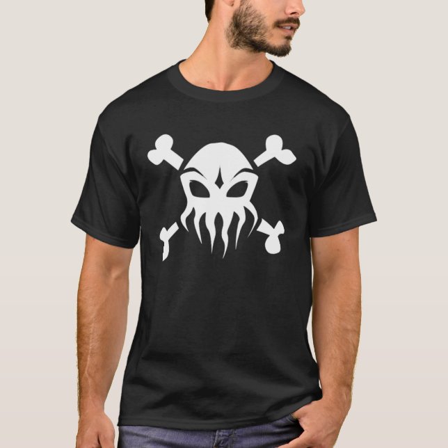 Cthulhu and Bones T-Shirt (Front)