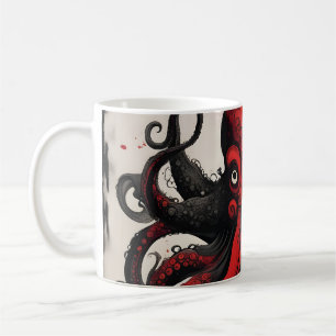 Cthulhu Asian Ink Painting Coffee Mug