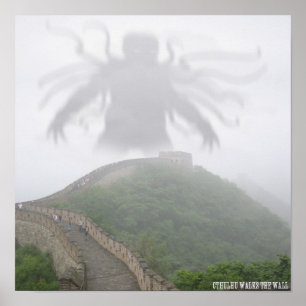 Cthulhu at the Wall Poster