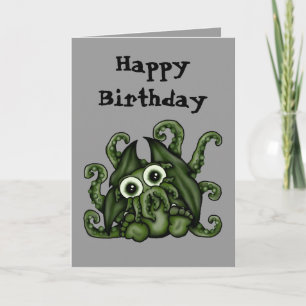 Cthulhu Birthday Card