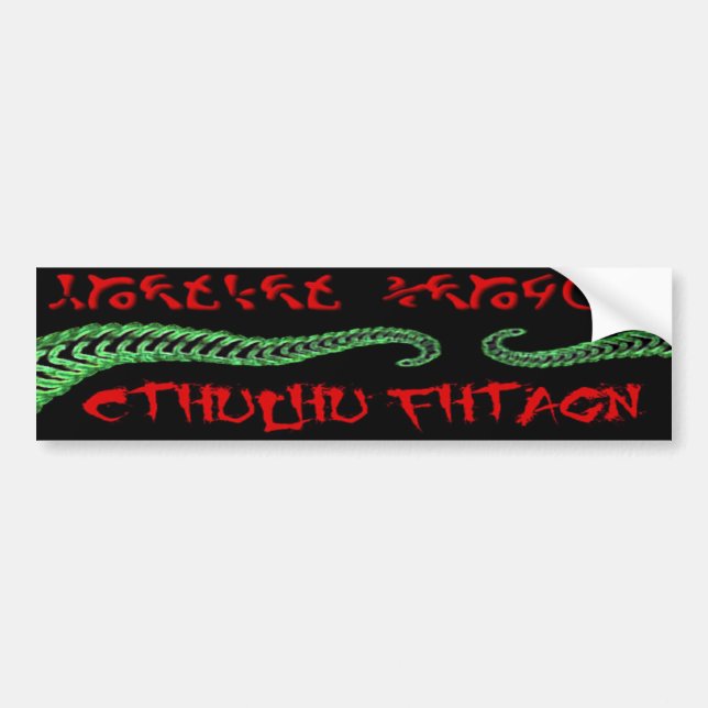 Cthulhu Bumper Sticker (Front)