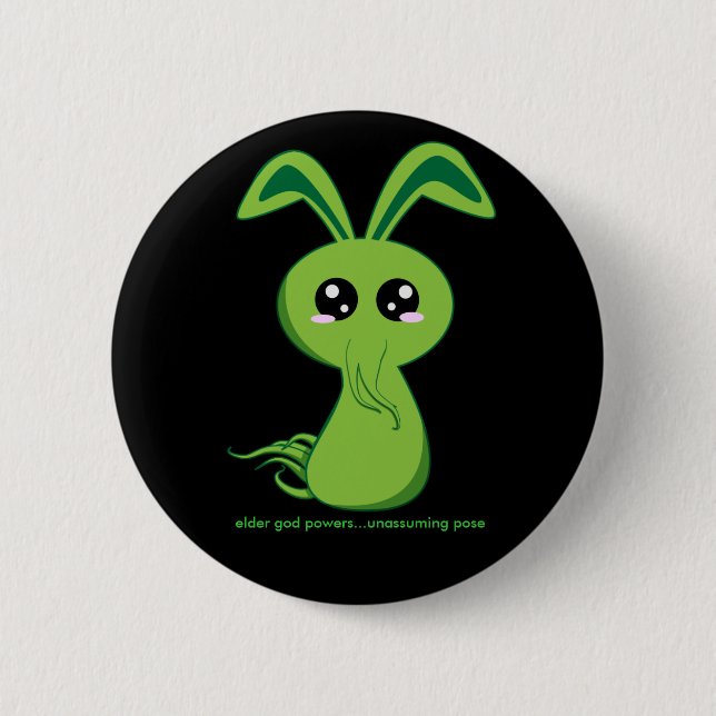 Cthulhu Bunny 6 Cm Round Badge (Front)