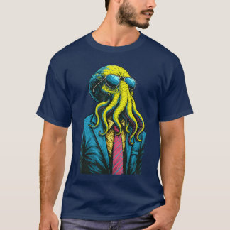 Cthulhu Business Suit Lovecraftian Cosmic Horror S T-Shirt
