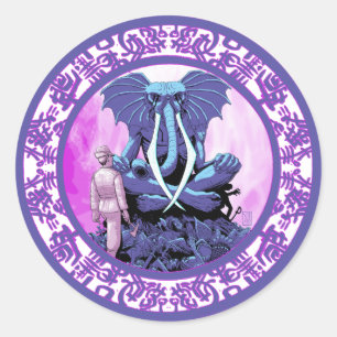 Cthulhu Chaugnar Faugn Lovecraftian  Classic Round Sticker