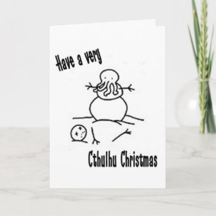 Cthulhu Christmas Holiday Card