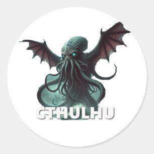 Cthulhu Classic Round Sticker