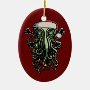 Cthulhu Claus Ceramic Ornament