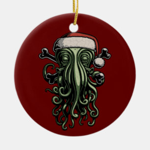 Cthulhu Claus Ceramic Tree Decoration