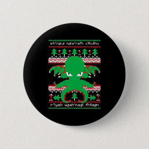 Cthulhu Cultist Christmas Cthulhu Ugly Christmas S 6 Cm Round Badge