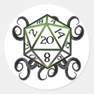 Cthulhu D20 sticker