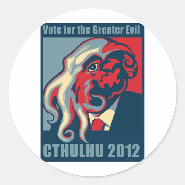 Cthulhu for President- 2012 Classic Round Sticker (Front)