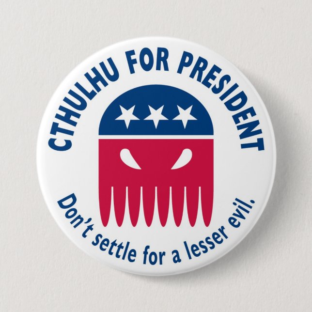 Cthulhu for President 7.5 Cm Round Badge (Front)