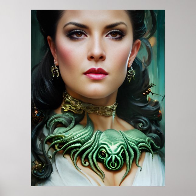 cthulhu goddess woman poster (Front)