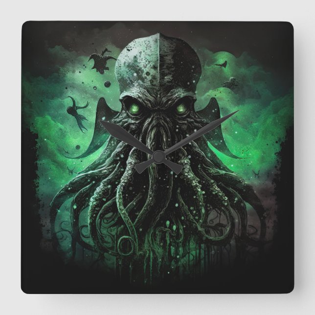 Cthulhu Hanging Wall Clock (Front)