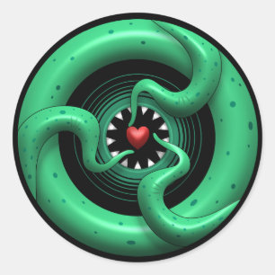 Cthulhu Heart Sticker