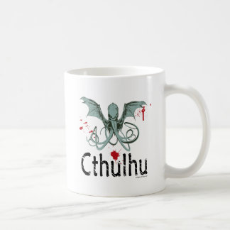 Cthulhu horror vector art coffee mug