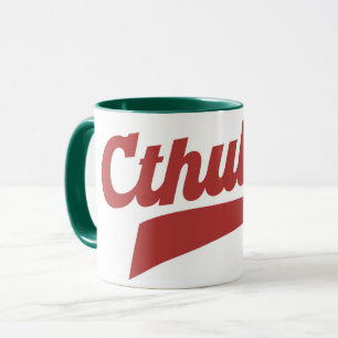 Cthulhu League Script – Vintage Eldritch Lettering Mug