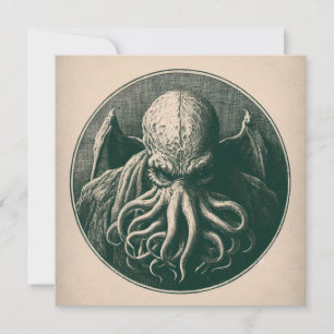 Cthulhu Lovecraft Horror Card