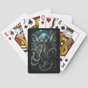Cthulhu Lovecraft Octopus Scary Horror Playing Cards