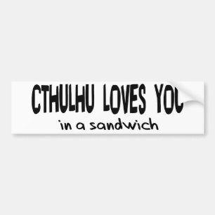 Cthulhu Loves You Bumper Sticker