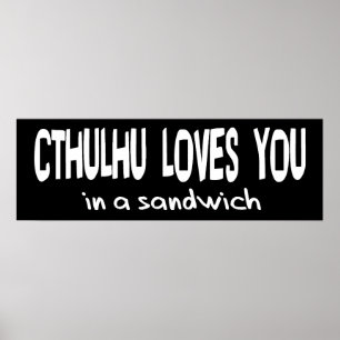 Cthulhu Loves You Poster