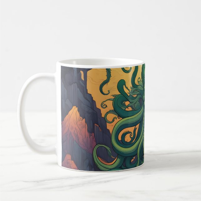 Cthulhu Mystical Symbolism Coffee Mug (Left)